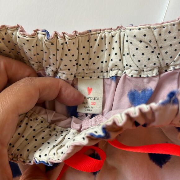 Crewcuts Girls Pink Hearts Chino Shorts 10Y - Picture 3 of 4